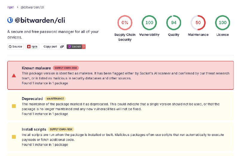 Bitwarden CLI Compromised in Ongoing Checkmarx Supply Chain ...