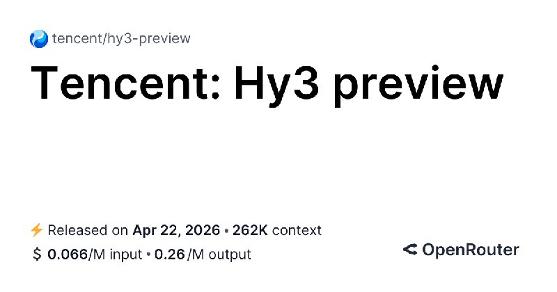 Hy3 preview - API Pricing & Benchmarks