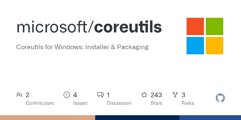 GitHub - microsoft/coreutils: Coreutils for Windows: Installer & Packaging