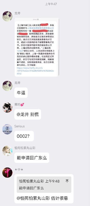 *仅为转发，包含了详细诉讼材料的文件请看原链接****链接系通过截图获得
