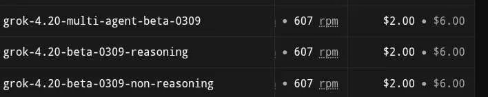 Grok 3月10日更新1 X的免费用户无法在评论区中 @grok 提问了 .2 Grok 4.20 beta 的 API正式推出 . 然而价格竟然是 grok 4.1的 10倍 ?!3  NSFW开关迷之消失 ...听上去全部坏消息 ... 呐 ...#Grok #AIGrok 3月10日更新1 X的免费用户无法在评论区中 @grok 提问了 .2 Grok 4.20 beta 的 API正式推出 . 然而价格竟然是 grok 4.1的 10倍 ?!3  NSFW开关迷之消失 ...听上去全部坏消息 ... 呐 ...#Grok #AI